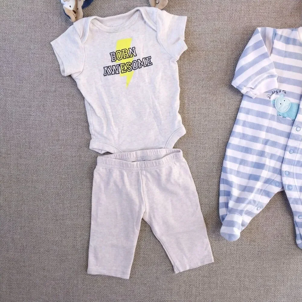 Baby Infant Boy Clothing Bundle Bodysuit Variety Of Colors 12 Pieces Newborn #10
